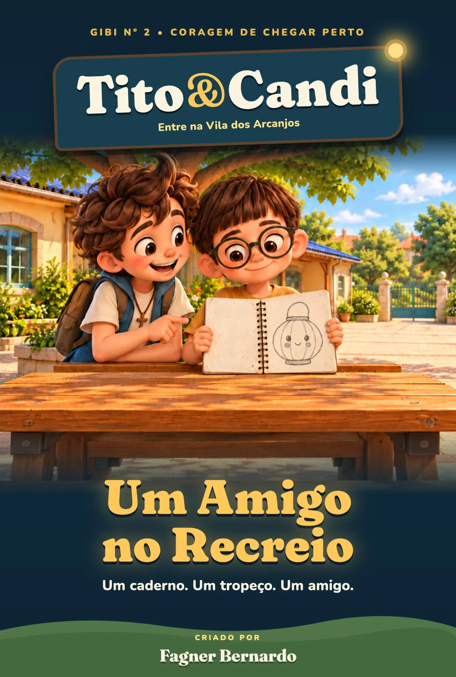 Um Amigo no Recreio, Capa