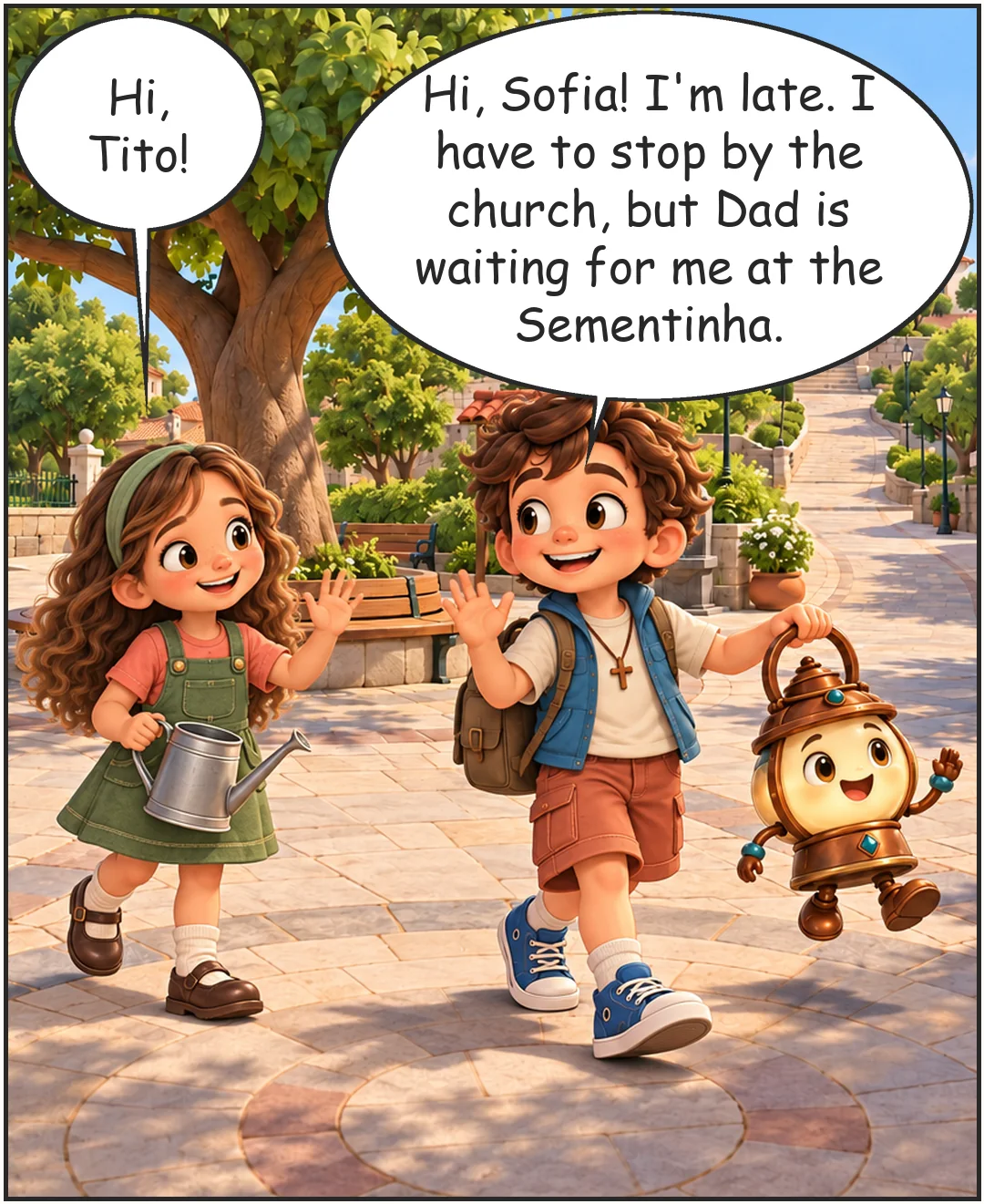 The Letters of the Sementinha, page 1, panel 3