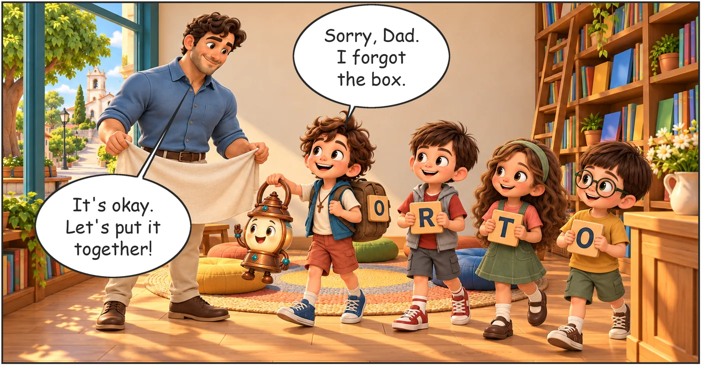 The Letters of the Sementinha, page 10, panel 1