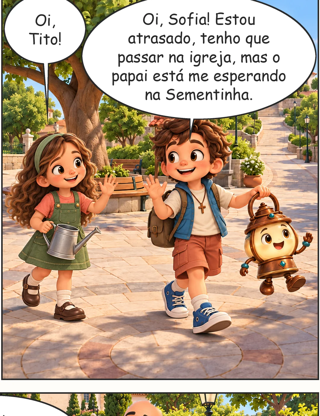 As Letras da Sementinha, página 1, quadro 3