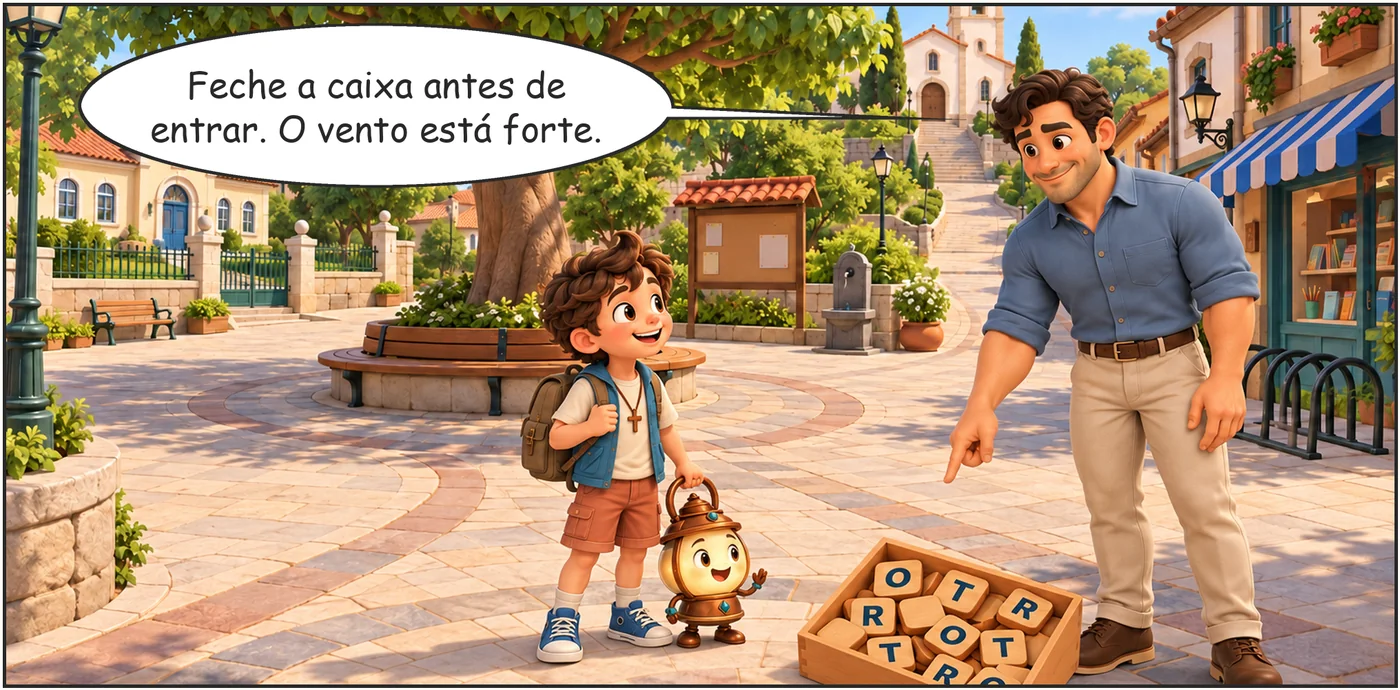 As Letras da Sementinha, página 4, quadro 1